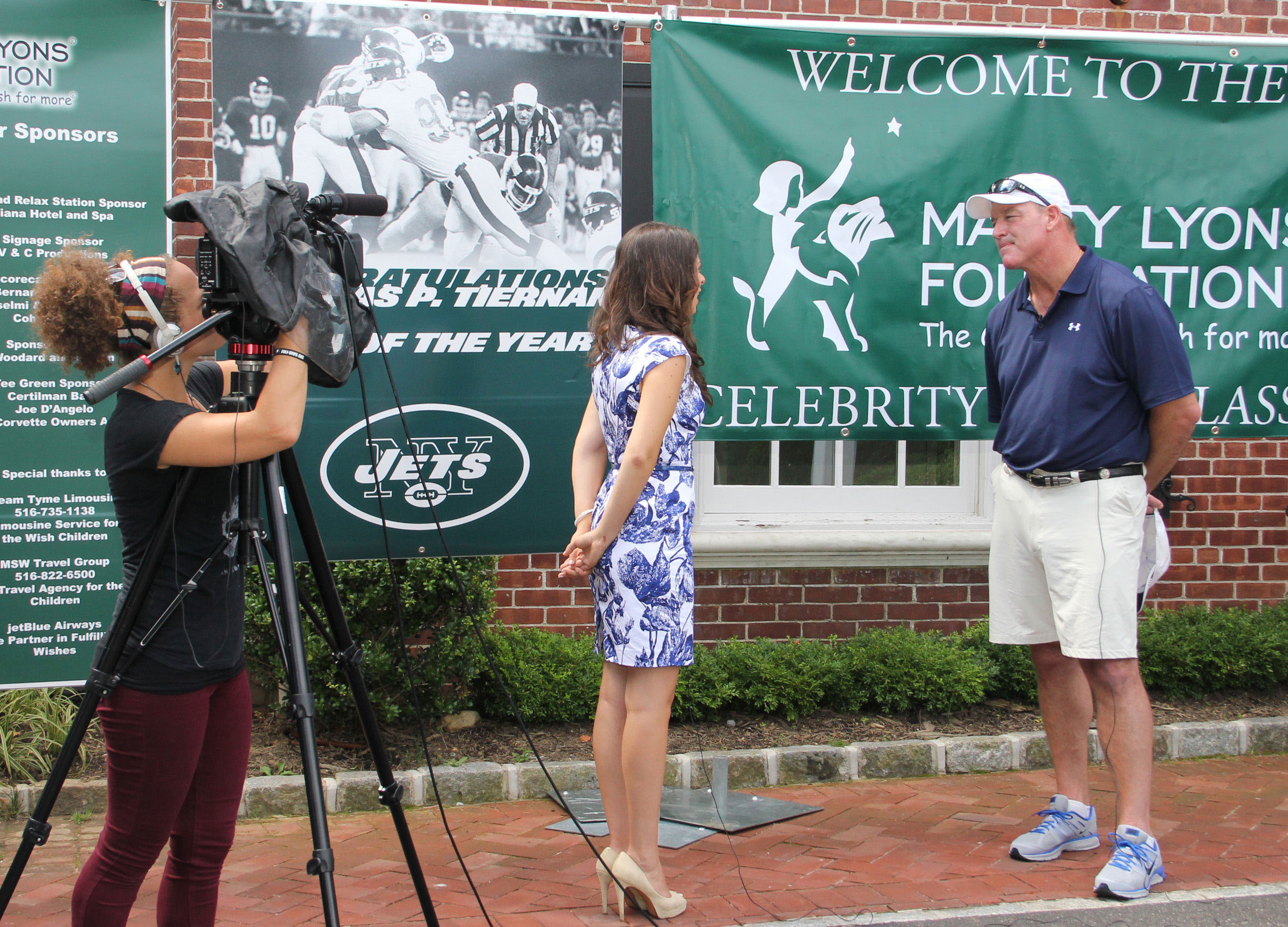 Corbett Public Relations client Marty Lyons of the Marty Lyons Foundations was interviewed by FiOS1's Jessica Fragoso for the 