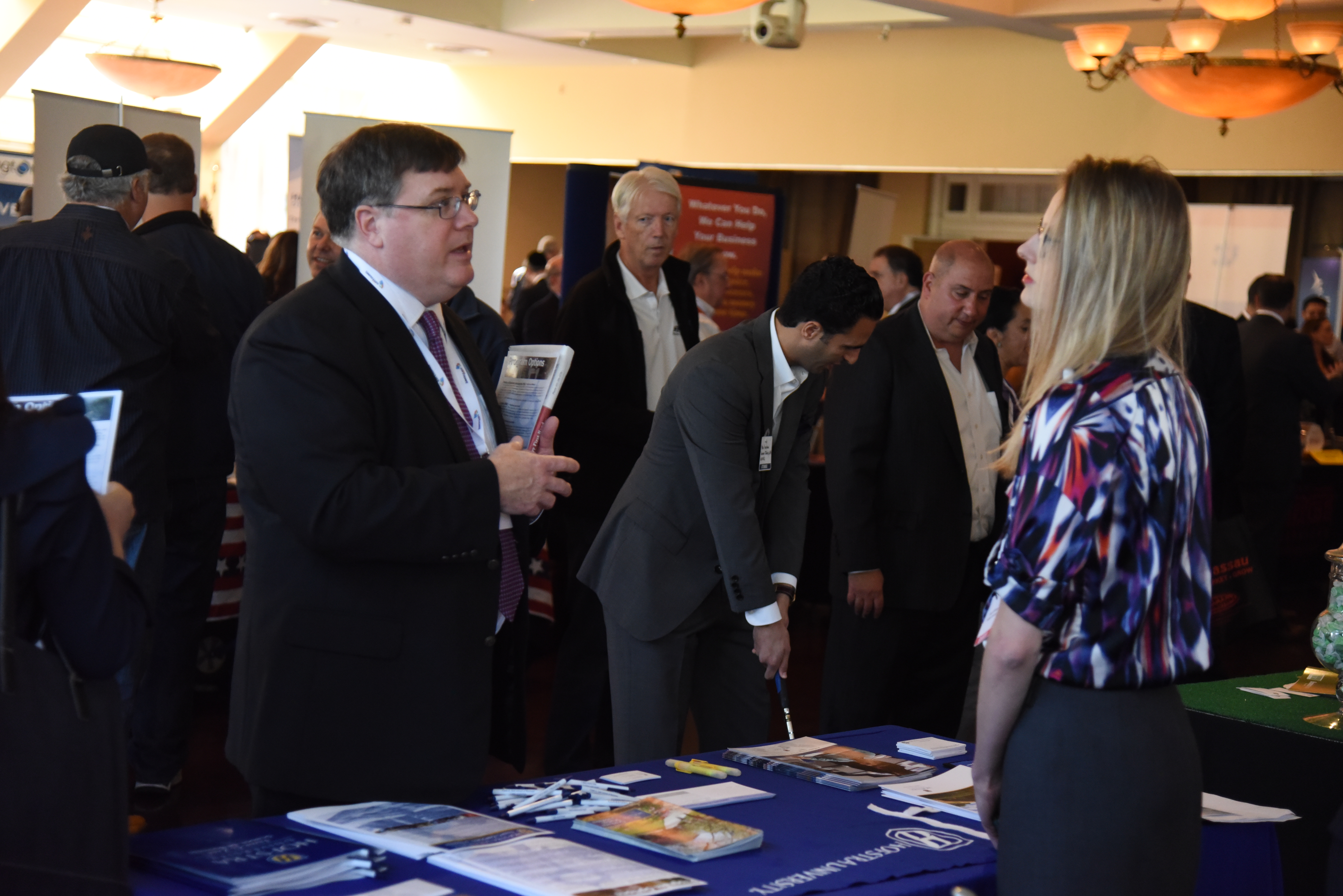 Trade show attendees at Trade Nassau in Farmingdale, NY on Oct. 21, 2015.