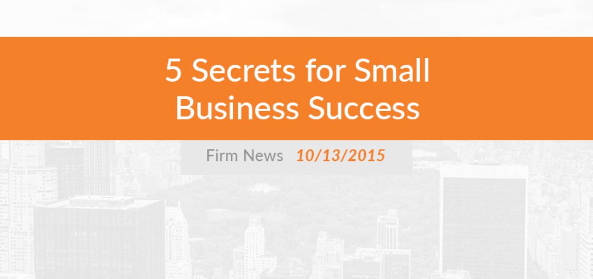 5 Secrets for Small Business Success
